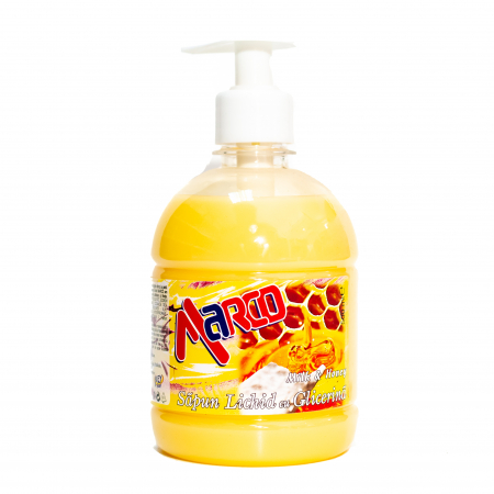 Sapunuri - Sapun Lichid cu Pompita, Marco Lapte si Miere, 500ml