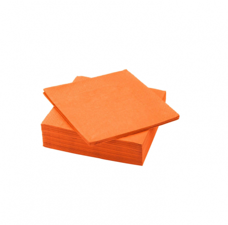 Hartie Igienica si Prosoape - Servetele Portocalii, 33x33cm, 2 straturi, 150buc/pac