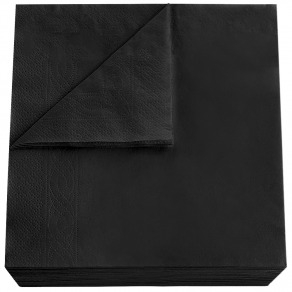 Hartie Igienica si Prosoape - Servetele Negre, 33x33cm, 2 straturi, 150buc/pac