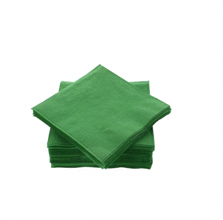 Hartie Igienica si Prosoape - Servetele Verde Inchis, 33x33cm, 2 straturi, 150buc/pac