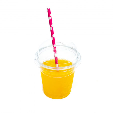 Ambalaje plastic - Set 100 pahare fresh & frappe, cu capac, 300ml
