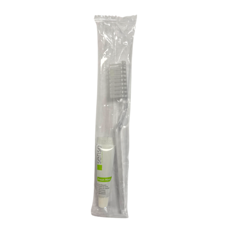 Cosmetica hoteliera - Set dentar hotelier, Sense, periuta si pasta de dinti