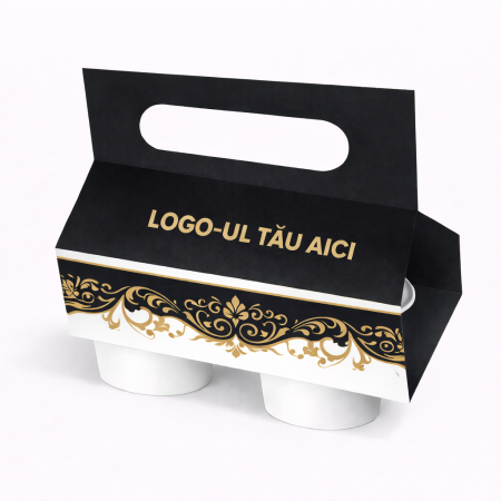 Produse Personalizate - Suport carton personalizat pentru 2 pahare