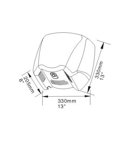 Uscator de maini din inox satinat HD60 [2]