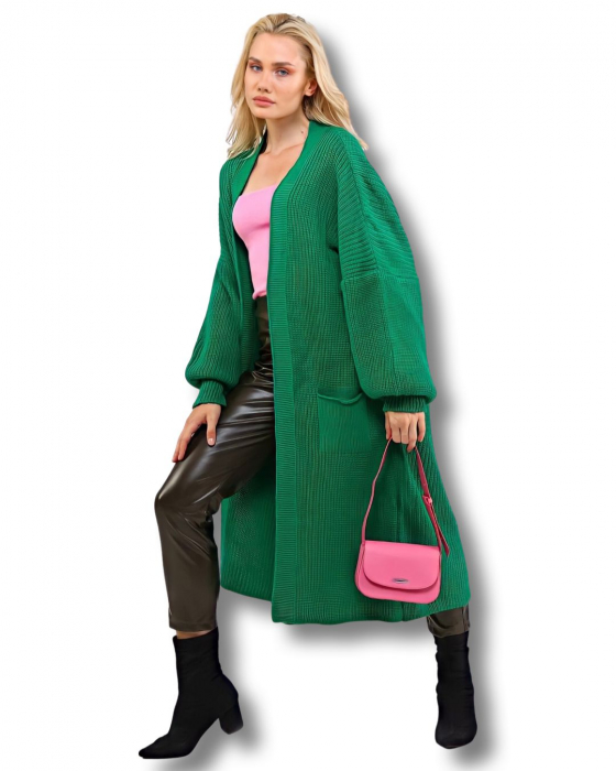 Cardigan dama verde Pine Green [2]