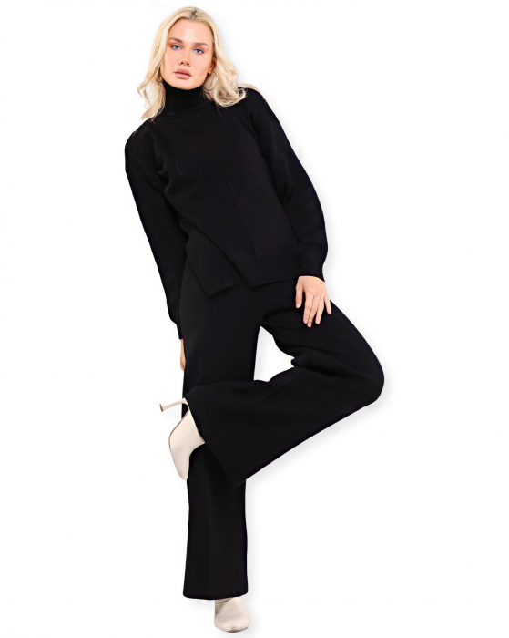 Compleu dama elegant negru Carbon Black [2]