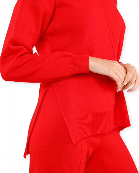 Compleu dama elegant Rosu Hot Red [4]