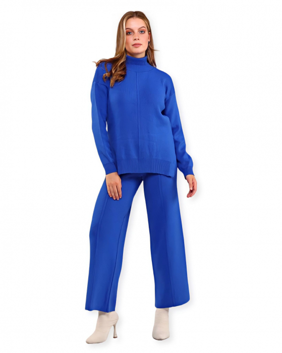 Compleu dama elegant Albastru Navy [3]