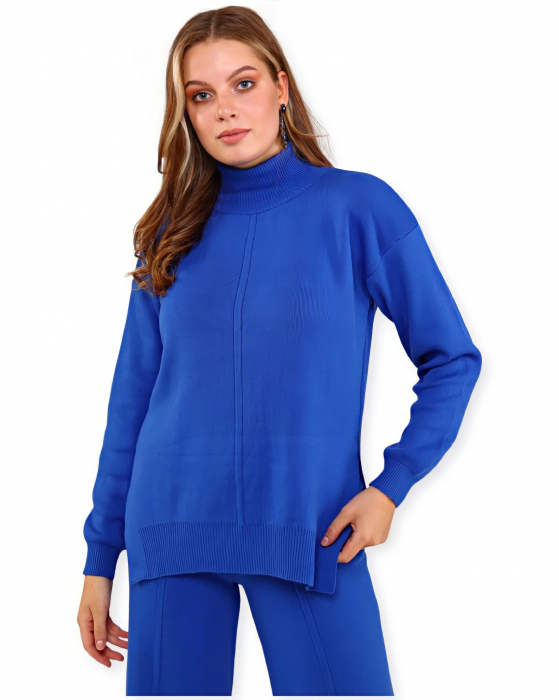 Compleu dama elegant Albastru Navy [4]