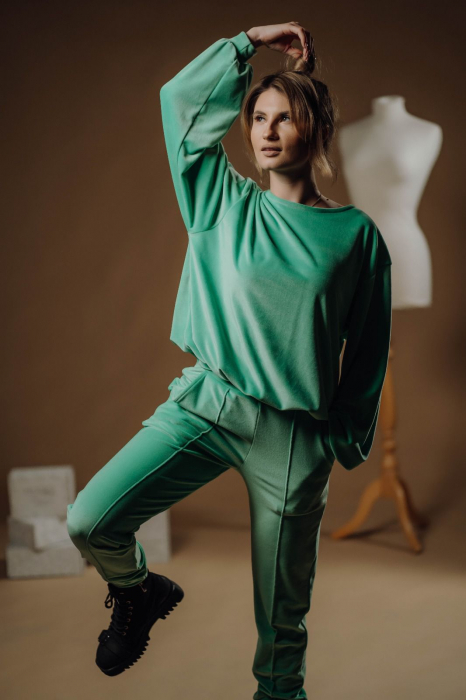 Trening Dama Velvet Neon Green [4]