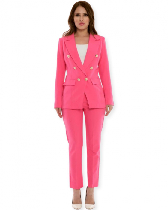Costum Dama Roz Vera - Costum de birou - Costum Office cu atitudine [4]