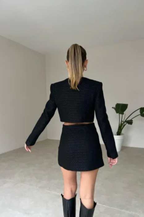 Costum Sacou+Fusta Negru | Colectia Hugo Studio 2023 [7]