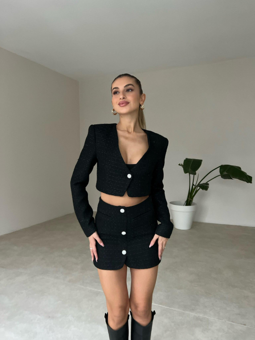 Costum Sacou+Fusta Negru | Colectia Hugo Studio 2023 [5]