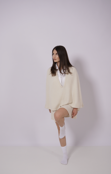 Fustă din Cașmir 100% – Soft Ivory [5]