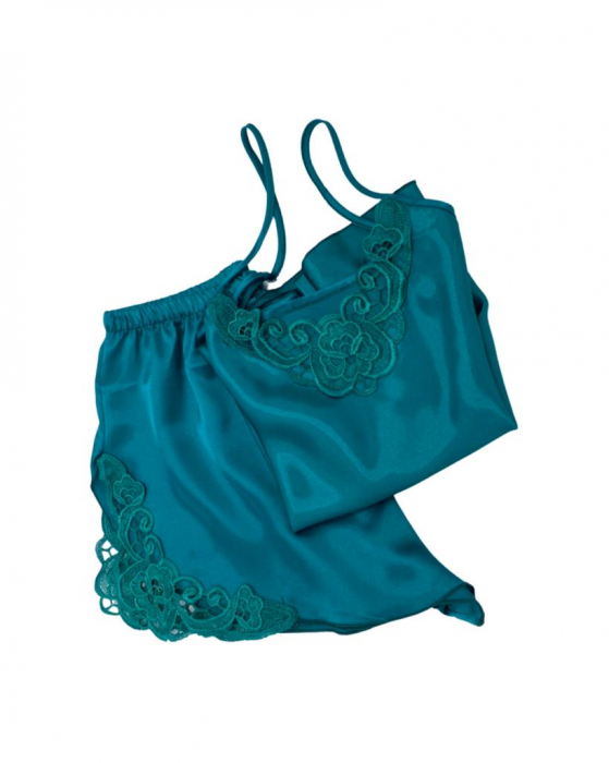 Pijama scurtă din satin Mermaid [2]