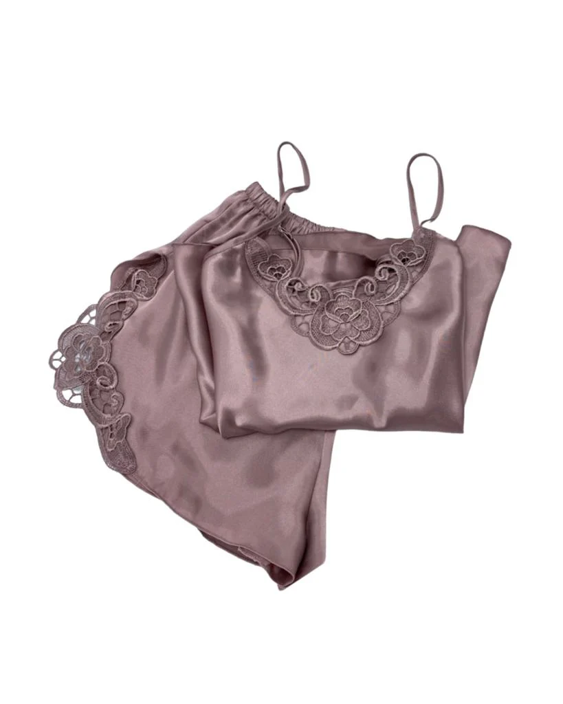 Pijama scurtă din satin Shady Lady [2]