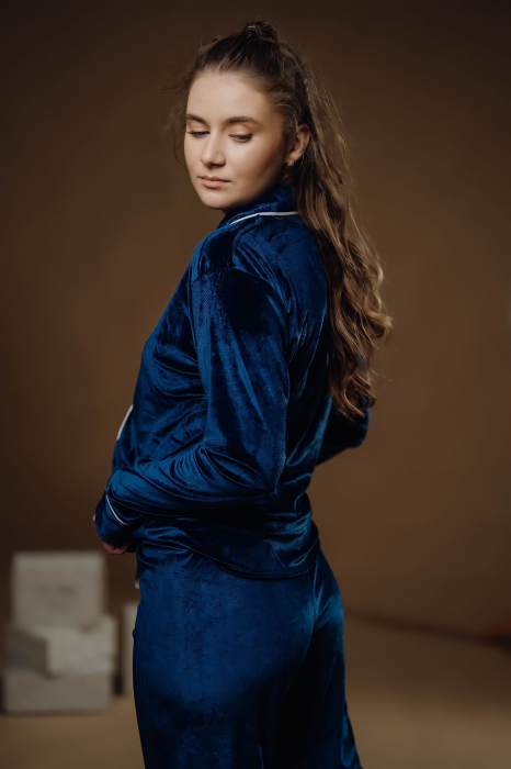 Pijama Velvet Prussian Blue [2]