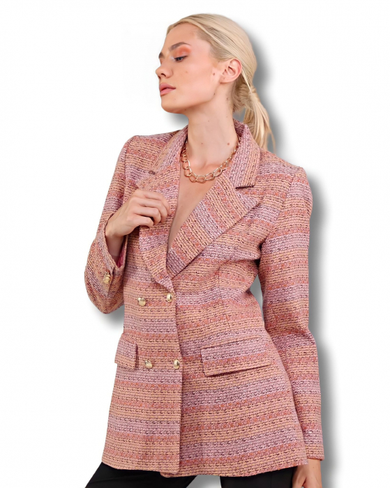 Sacou dama roz - multicolor Blush - Cumpara acum [2]