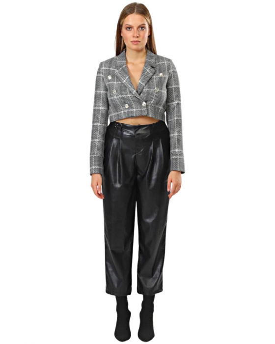 Sacou Gri Scurt Carouri Dama Cropped Cloud [4]