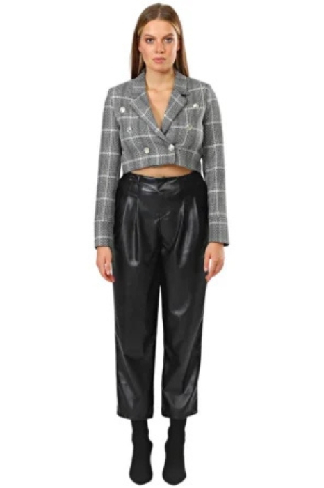 Sacou Gri Scurt Carouri Dama Cropped Cloud [4]