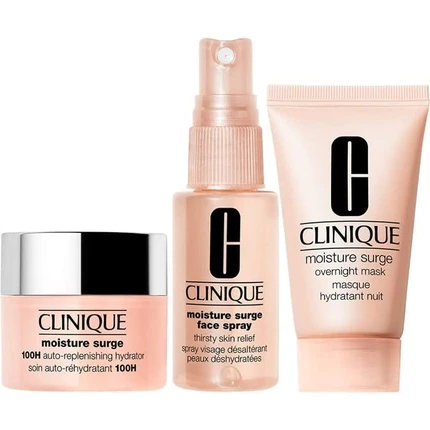 Set de Îngrijire Clinique Moisture Surge cu Gel cremă, Spray pentru Față și Mască de Noapte [2]
