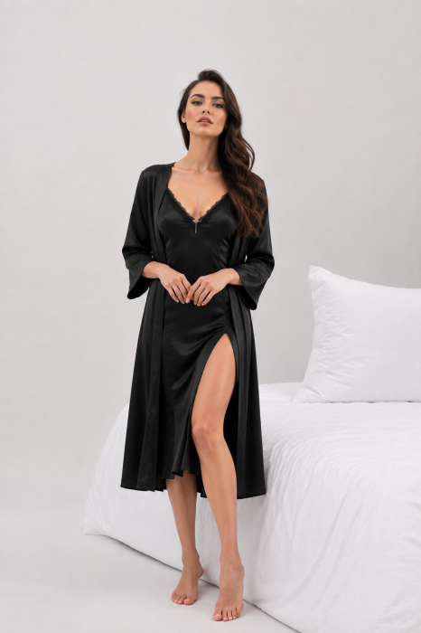 Furou de noapte satin si chimono Midnight [2]