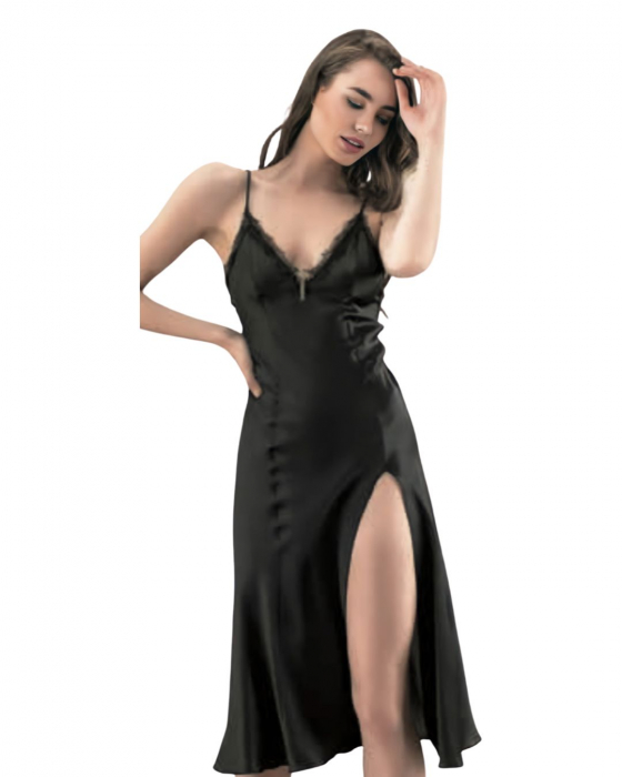 Furou de noapte satin si chimono Midnight [2]