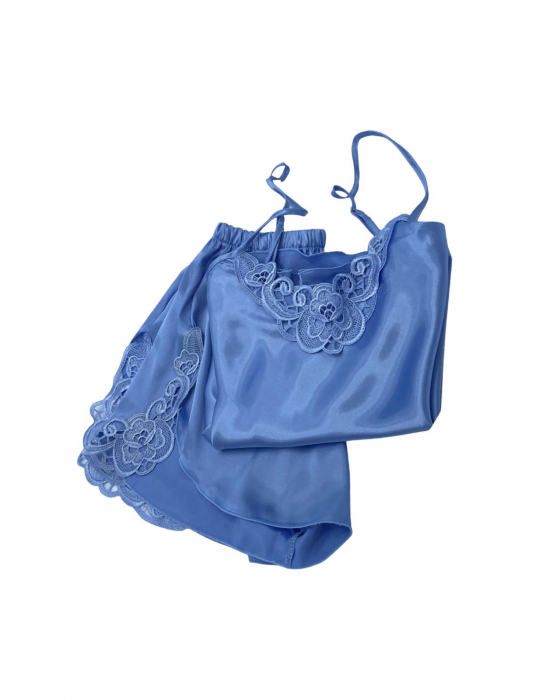 Pijama scurtă din satin Cold Breeze [2]