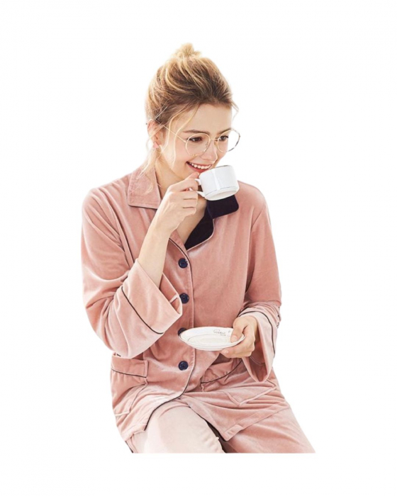 Pijama lungă Velvet [2]