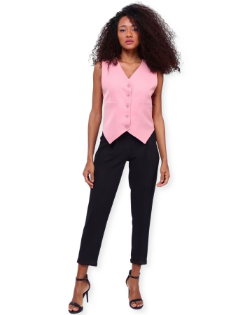 Vesta dama roz, eleganta, cambrata, Office Pink [0]