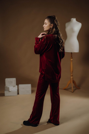 Trening Velvet Burgundy catifea [1]