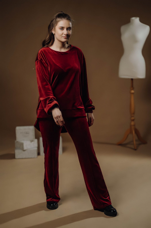 Trening Velvet Burgundy catifea [2]