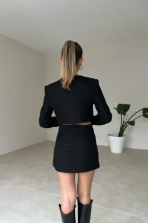 Costum Sacou+Fusta Negru | Colectia Hugo Studio 2023 [3]