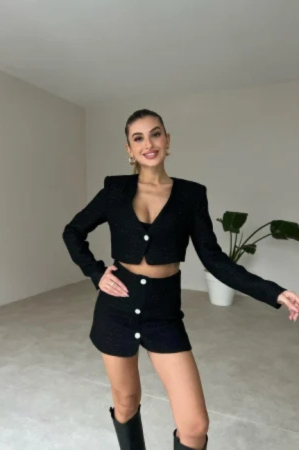 Costum Sacou+Fusta Negru | Colectia Hugo Studio 2023 [5]