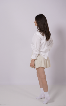 Fustă din Cașmir 100% – Soft Ivory [3]