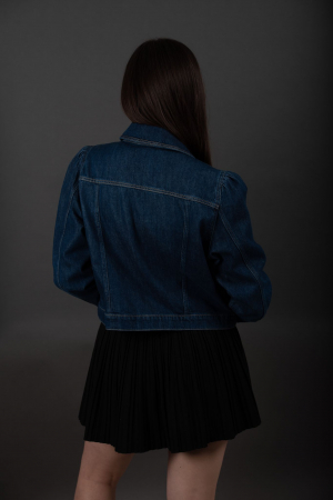 Geaca Denim Handmade cu decoratiuni aurii Isabel | Hugo Studio [1]