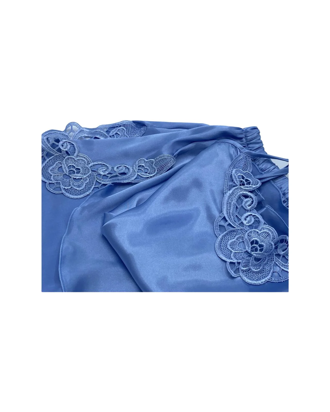 Pijama scurtă din satin Cold Breeze [4]
