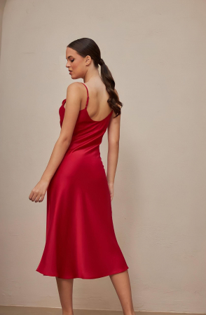 Rochie Lunga Satin Rosie [3]