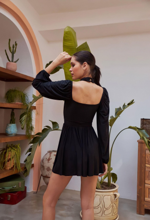 Rochii - Rochie scurta neagra Edith