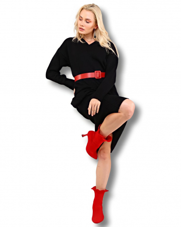 Rochie neagra tricot Jade [1]