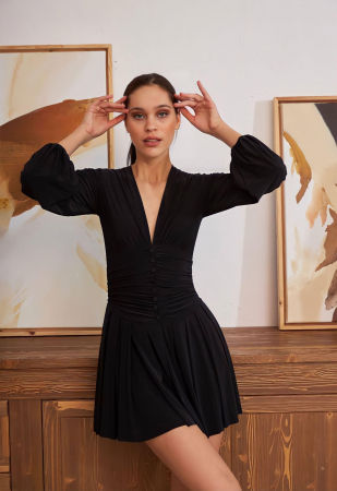 Rochii - Rochie Neagra Scurta Serena