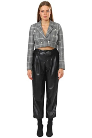 Sacou Gri Scurt Carouri Dama Cropped Cloud [3]