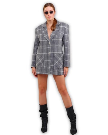 Sacou Dama Gri Carouri Ovesized Cloud [1]