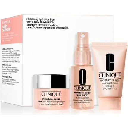 Set de Îngrijire Clinique Moisture Surge cu Gel cremă, Spray pentru Față și Mască de Noapte [2]
