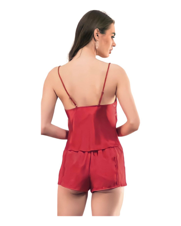 Pijama dama satin rosie Cherry Red [1]