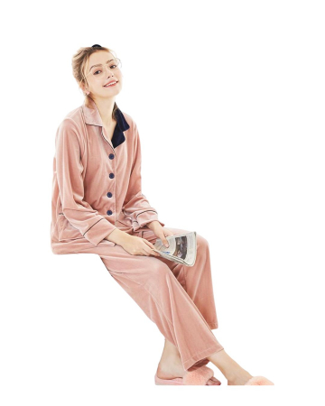 Pijama lungă Velvet [2]