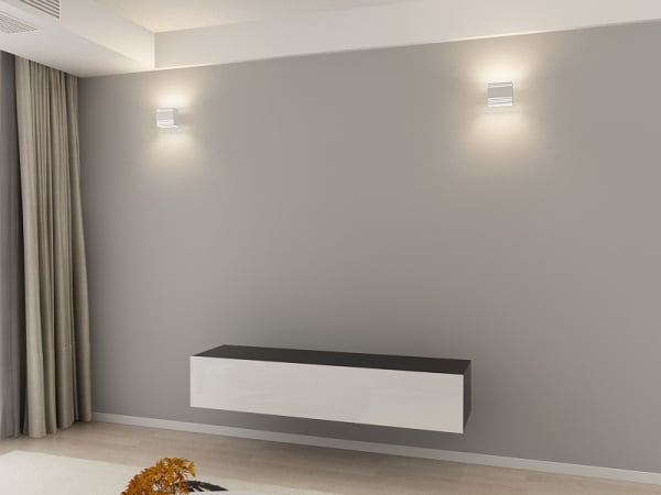 Comodă TV 160 MDF Negru/Alb Lucios - Quadro | Modul Mobilier Suspendat Premium Configurabil Fără Mânere/Push to Open - Hulgo Mobili [2]