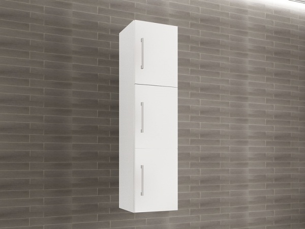 Corp Baie EOS Suspendat 3 Uși MDF Alb Lucios 120x30x30 cm | Mobilier Baie Modern, Premium, Configurabil si Personalizabil - Hulgo Mobili [2]