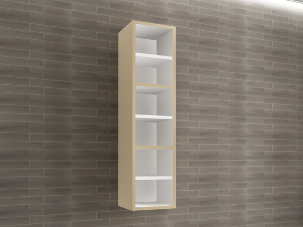 Corp Baie EOS Suspendat 3 Uși MDF Cappuccino Lucios 120x30x30 cm | Mobilier Baie Modern, Premium, Configurabil si Personalizabil - Hulgo Mobili [3]