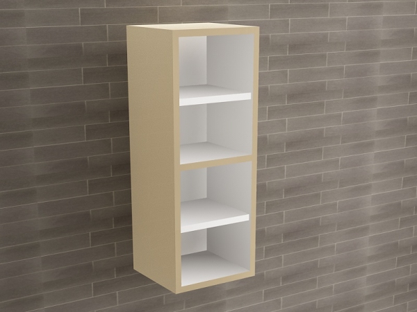 Corp Baie EOS Suspendat 2 Uși MDF Cappuccino Lucios 80x30x30 cm | Mobilier Baie Modern, Premium, Configurabil si Personalizabil - Hulgo Mobili [3]